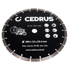 Tarcza diamentowa Cedrus przecinarka spalinowa CEDPC300