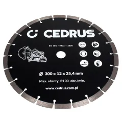 Tarcza diamentowa Cedrus przecinarka spalinowa CEDPC300