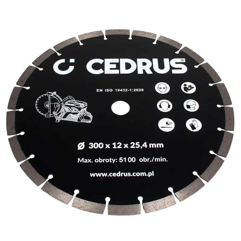 Tarcza diamentowa Cedrus przecinarka spalinowa CEDPC300