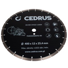 Tarcza diamentowa Cedrus przecinarka spalinowa CEDPC400-94