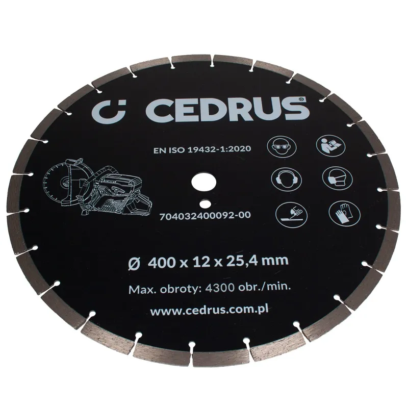 Tarcza diamentowa Cedrus przecinarka spalinowa CEDPC400-94