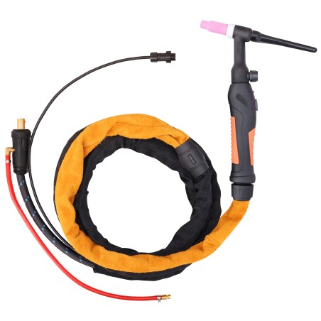 Uchwyt spawalniczy TIG 26V 4m ŁW35/50 zawór + przycisk CX80/CX90 WTYK 2 PIN