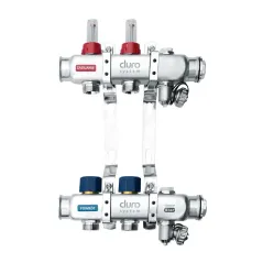 Duro System – rozdzielacz do ogrzewania podłogowego 1" 2 sekcje