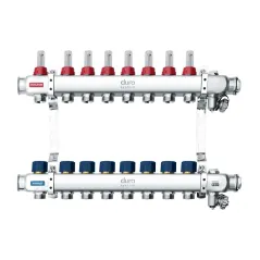 Duro System rozdzielacz do podłogówki 1" 8 sekcji – OP