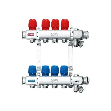 Duro System rozdzielacz z zaworami regulacyjnymi 4 sekcje