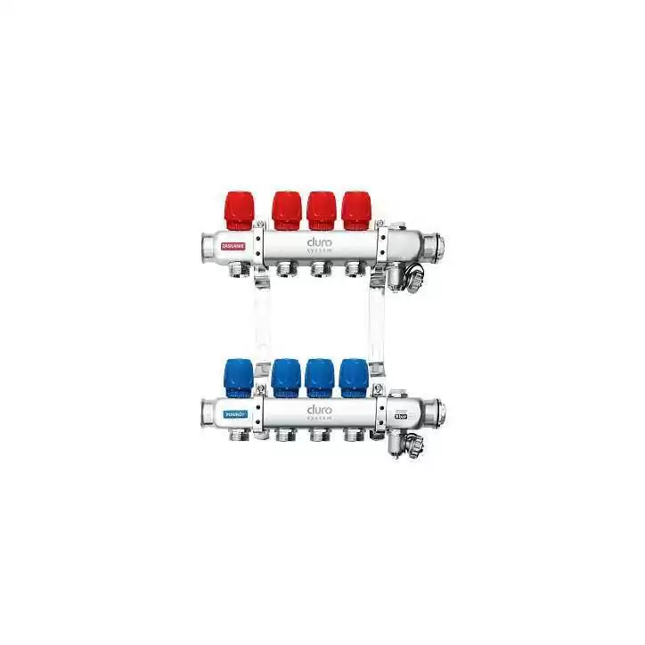 DURO SYSTEM-ROZDZIELACZ Z ZAWORAMI REGULACYJNYMI R-4 SEKCJE