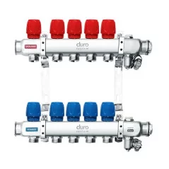 DURO SYSTEM-ROZDZIELACZ Z ZAWORAMI REGULACYJNYMI R-5 SEKCJI