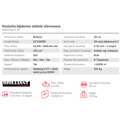 Kosiarka bijakowa Weibang WBGT6813-TE - Wybierz markę