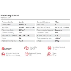 Kosiarka Weibang WB455SC 3IN1 z napędem do trawnika