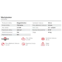 Wertykulator Weibang WB384RB