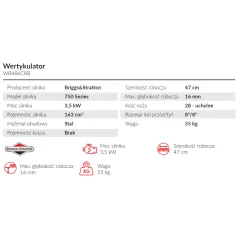 Wertykulator Weibang WB486CRB
