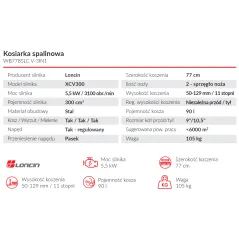 Kosiarka Weibang WB778SLC V 3IN1 do dużych powierzchni