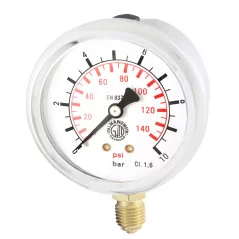 Manometr 63mm GLICERYNA 1/4' dolny 10bar