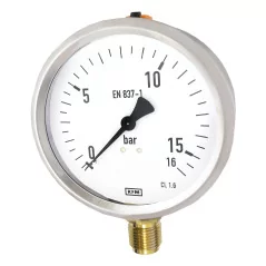 Manometr 100mm GLICERYNA 1/2' 16bar