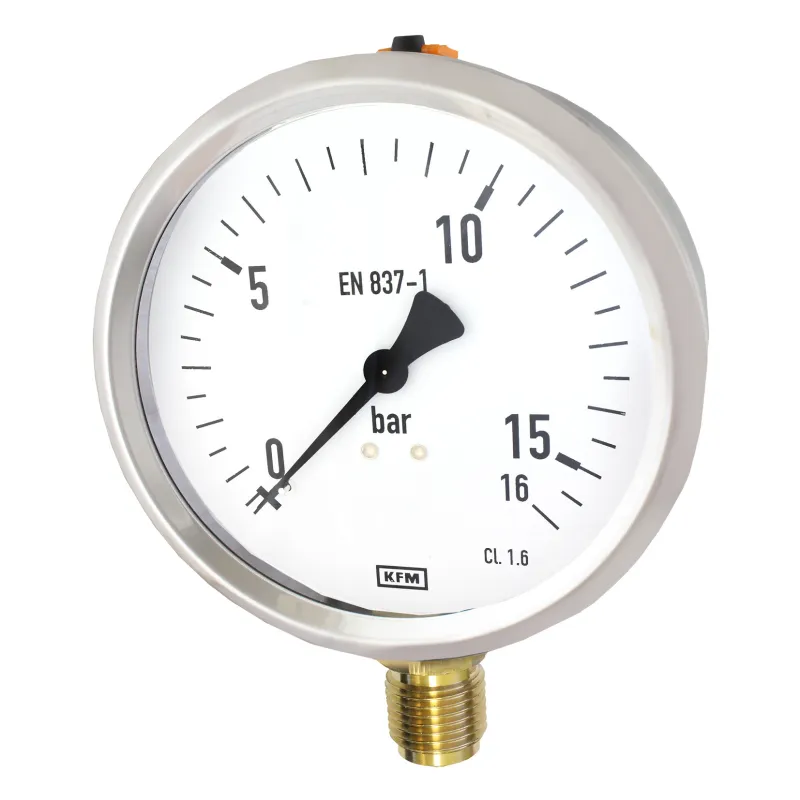 Manometr 100mm GLICERYNA 1/2' 16bar