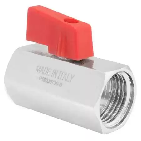 Zawór kulowy 1/2' MINI czarna rączka