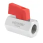 Zawór kulowy 1/4' MINI czerwona rączka Zawór kulowy 1/4' MINI czerwona rączka