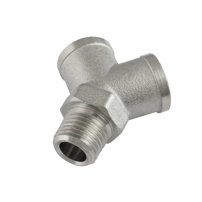 Rozdzielacz trójnik Y 2x1/4'w 1x1/4'z