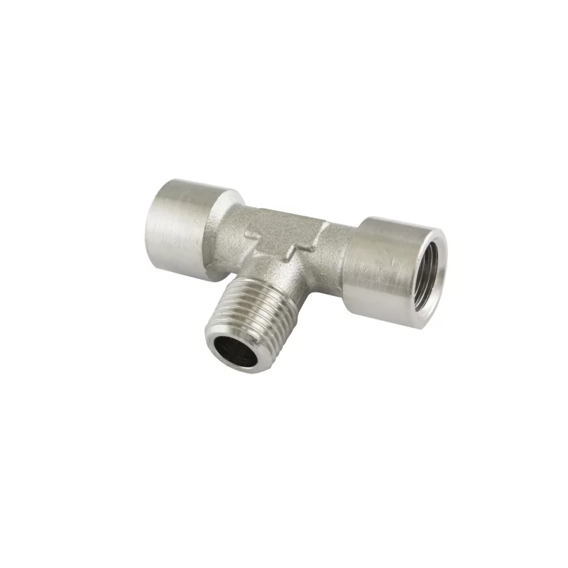 Rozdzielacz trójnik T 2x1/4'w 1x1/4'z