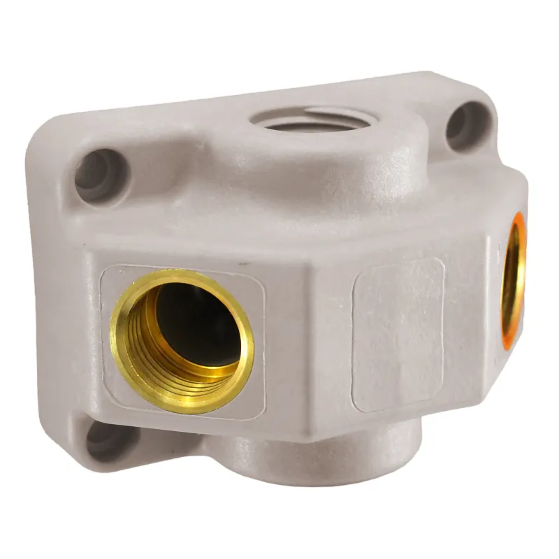 Kostka rozdzielająca V 2 x 1/2' zasilanie 2 x 1/2' Kostka rozdzielająca V 2 x 1/2' zasilanie 2 x 1/2'