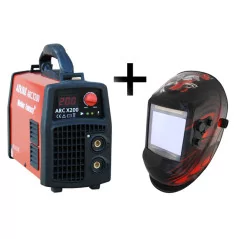Spawarka ARC MMA ADORE X/200 IGBT Welder Fantasy + przyłbica samościemniająca 3037