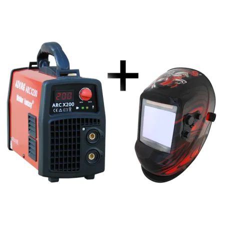 Spawarka ARC MMA ADORE X/200 IGBT Welder Fantasy + przyłbica samościemniająca 3037