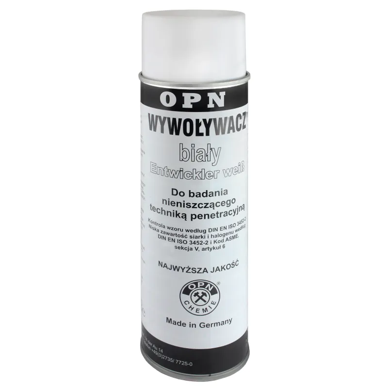 SPRAY DO BADAŃ NIENISZCZĄCYCH OPN WYWOŁYWACZ 500ML BIAŁY SPRAY DO BADAŃ NIENISZCZĄCYCH OPN WYWOŁYWACZ 500ML BIAŁY