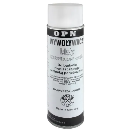 SPRAY DO BADAŃ NIENISZCZĄCYCH OPN WYWOŁYWACZ 500ML BIAŁY