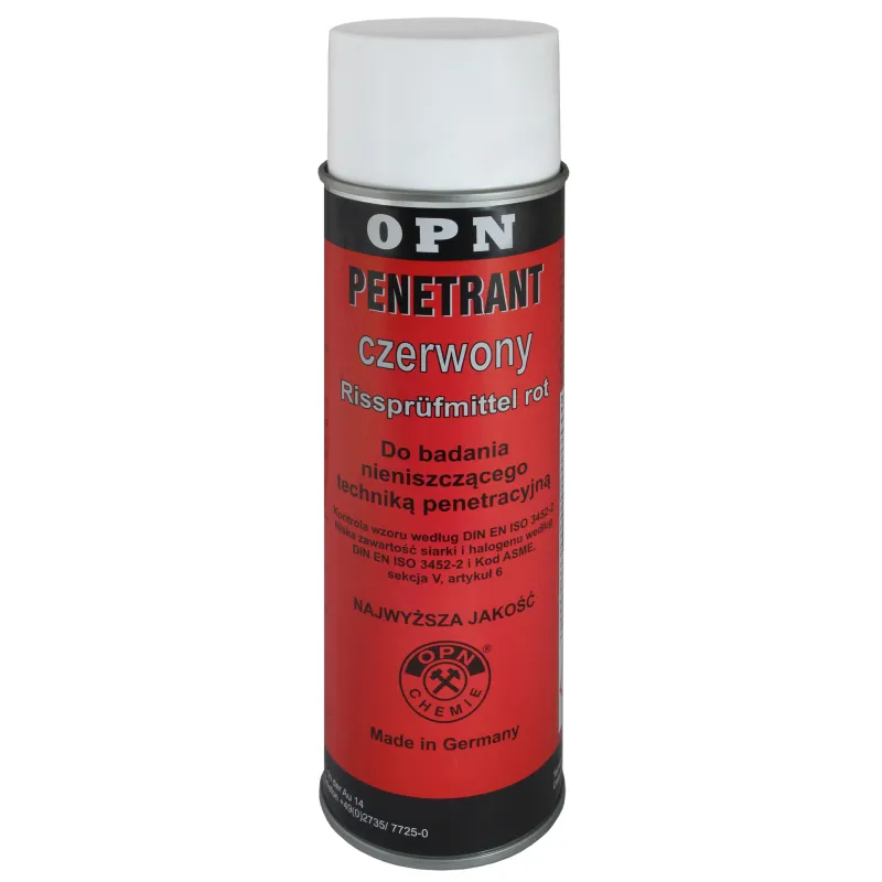SPRAY DO BADAŃ NIENISZCZĄCYCH OPN PENETRANT 500ML CZERWONY