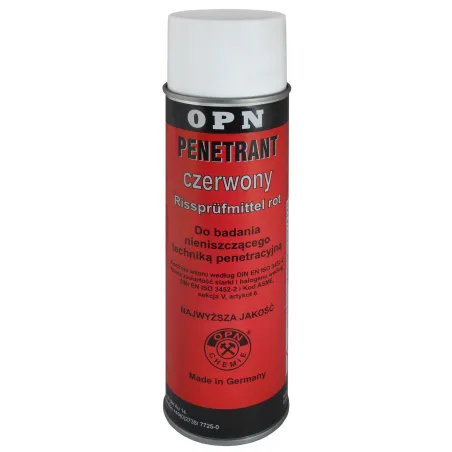 SPRAY DO BADAŃ NIENISZCZĄCYCH OPN PENETRANT 500ML CZERWONY