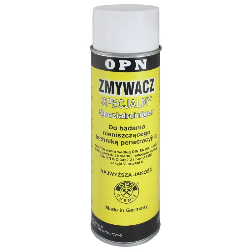 SPRAY DO BADAŃ NIENISZCZĄCYCH OPN ZMYWACZ 500ML ŻÓŁTY SPRAY DO BADAŃ NIENISZCZĄCYCH OPN ZMYWACZ 500ML ŻÓŁTY