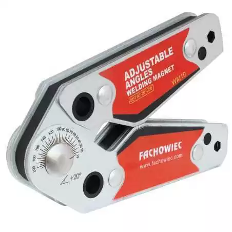Spawalniczy kątownik magnetyczny nastawny 120x78