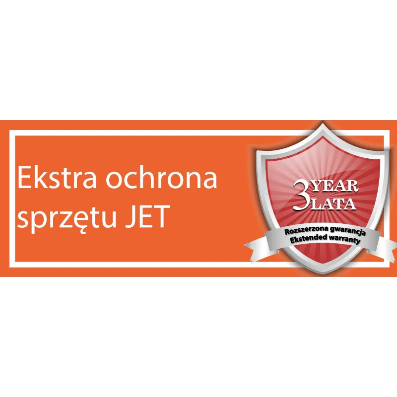 Wydłużona gwarancja - 3 lata JET