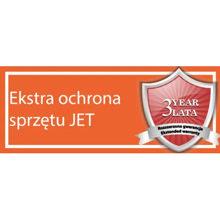 Wydłużona gwarancja - 3 lata JET