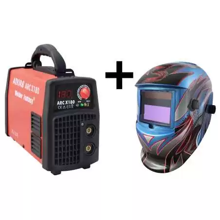 Spawarka ARC MMA ADORE X/180 IGBT Welder Fantasy + przyłbica samościemniająca 3035