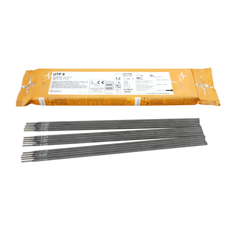 Bohler MMA elektroda spawalnicza do żeliwa UTP8 2.5x300/1kg paczka (cena za 1 paczkę)
