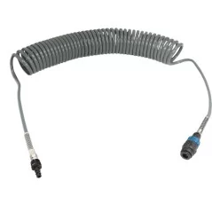 Wąż spiralny przewód PU - poliuretan 10x6,5mm 15m bezpieczne szybkozłącze
