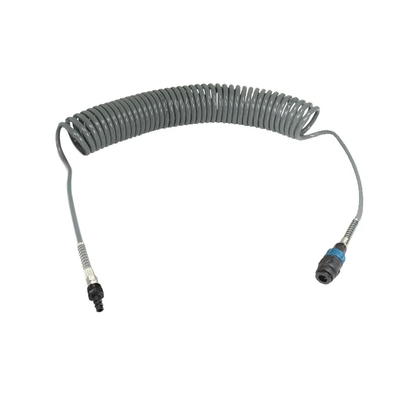 Wąż spiralny przewód PU - poliuretan 10x6,5mm 15m bezpieczne szybkozłącze Wąż spiralny przewód PU - poliuretan 10x6,5mm 15m bezpieczne szybkozłącze