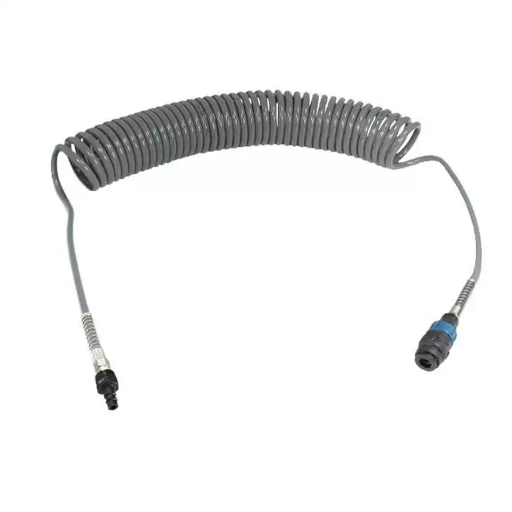 Wąż spiralny przewód PU - poliuretan 10x6,5mm 15m bezpieczne szybkozłącze Wąż spiralny przewód PU - poliuretan 10x6,5mm 15m bezpieczne szybkozłącze