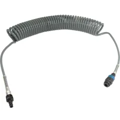 Wąż spiralny przewód PU - poliuretan 12x8mm 10m bezpieczne szybkozłącze