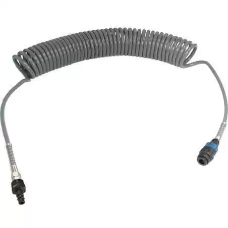 Wąż spiralny przewód PU - poliuretan 12x8mm 10m bezpieczne szybkozłącze