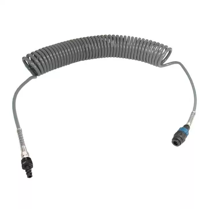 Wąż spiralny przewód PU - poliuretan 12x8mm 10m bezpieczne szybkozłącze Wąż spiralny przewód PU - poliuretan 12x8mm 10m bezpieczne szybkozłącze