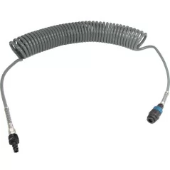 Wąż spiralny przewód PU - poliuretan 12x8mm 15m bezpieczne szybkozłącze