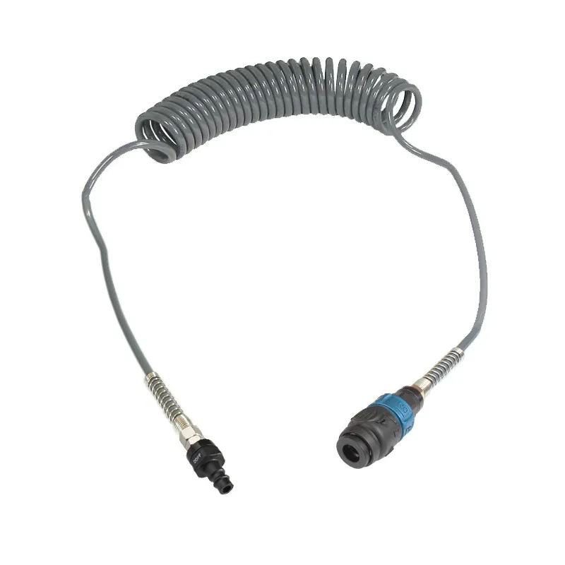 Wąż spiralny przewód PU - poliuretan 8x5mm 15m bezpieczne szybkozłącze Wąż spiralny przewód PU - poliuretan 8x5mm 15m bezpieczne szybkozłącze