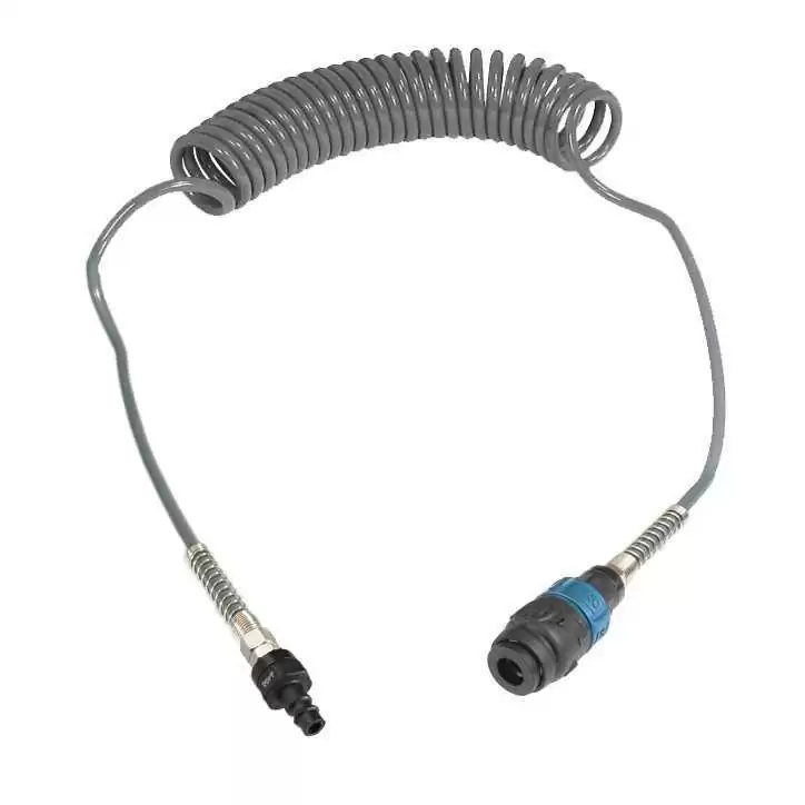 Wąż spiralny przewód PU - poliuretan 8x5mm 15m bezpieczne szybkozłącze Wąż spiralny przewód PU - poliuretan 8x5mm 15m bezpieczne szybkozłącze