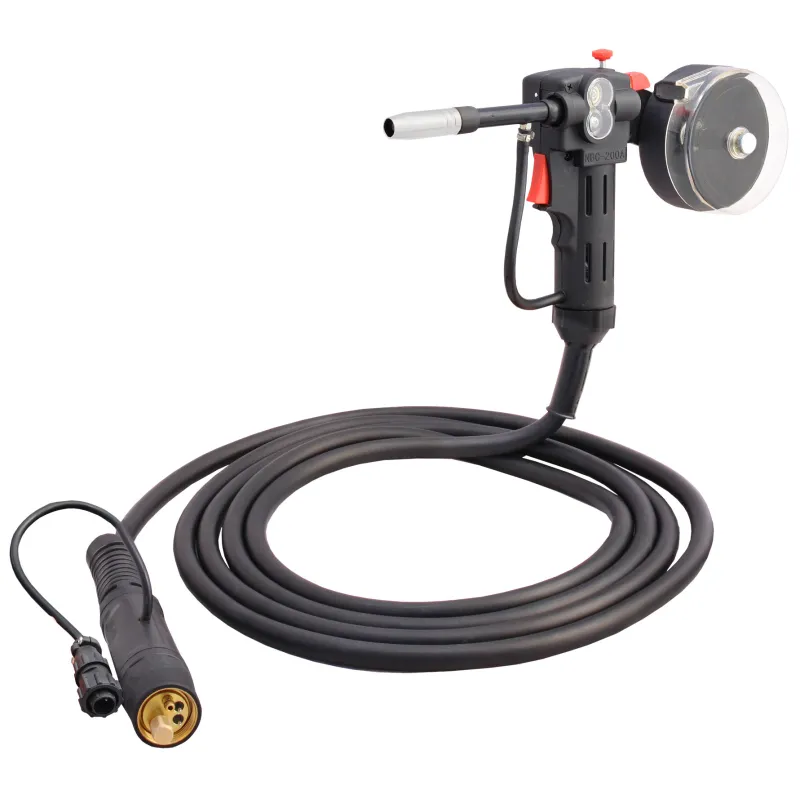 Uchwyt spawalniczy z wbudowanym podajnikiem MAGIC MIG 2 spool gun. Uchwyt spawalniczy z wbudowanym podajnikiem MAGIC MIG 2 spool gun.