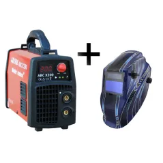 Spawarka ARC MMA ADORE X/200 IGBT Welder Fantasy + przyłbica TECMEN T-700