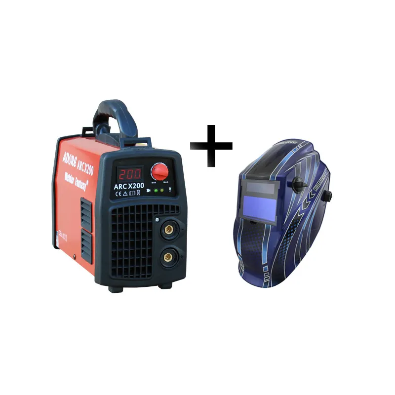 Spawarka ARC MMA ADORE X/200 IGBT Welder Fantasy + przyłbica TECMEN T-700