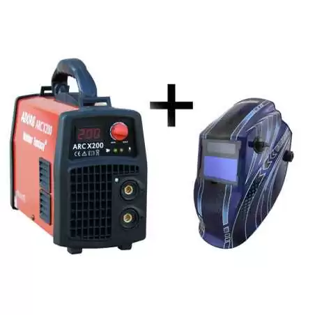 Spawarka ARC MMA ADORE X/200 IGBT Welder Fantasy + przyłbica TECMEN T-700