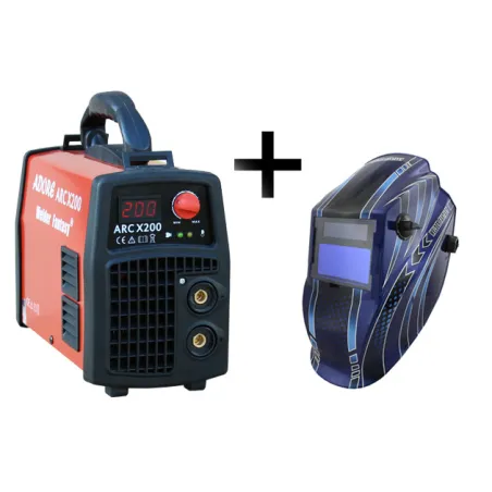 Spawarka ARC MMA ADORE X/200 IGBT Welder Fantasy + przyłbica TECMEN T-700